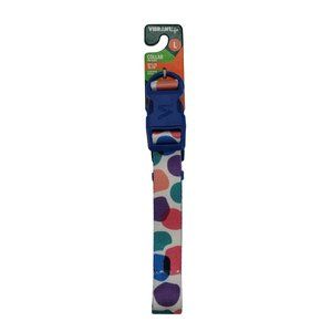 Polka Dot Fashion Dog Collar Large Vibrant Life Polyester
